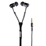 Earphone ultron Xplore zipper, black